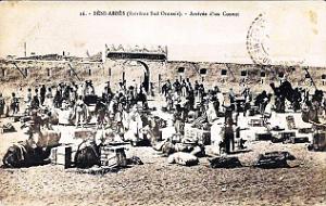 Beni-Abbes - Arrivee d'un Convoi